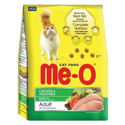 Фотографии Me-O (3 кг) Сухой корм - Курица с овощами