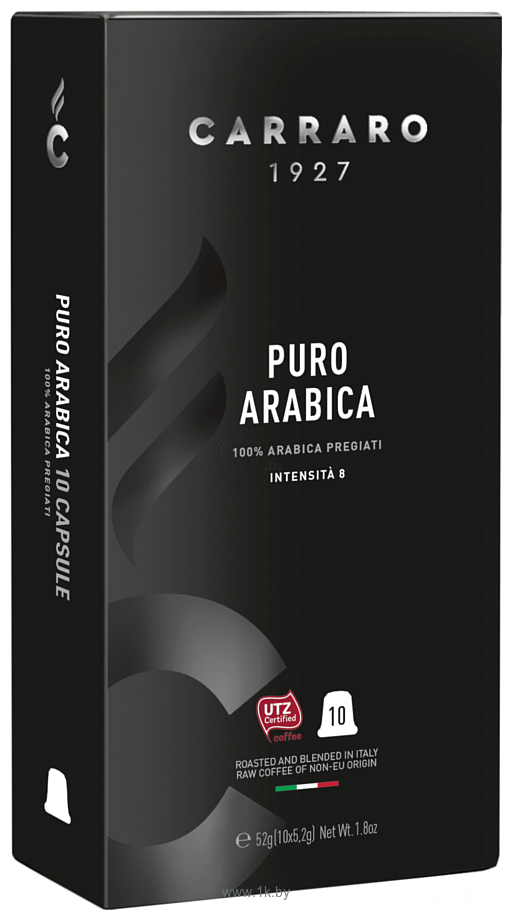 Фотографии Carraro Puro Arabica в капсулах Nespresso 10 шт