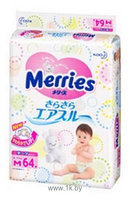 Фотографии Merries M (6-11кг) 64шт