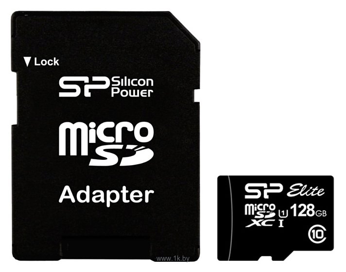 Фотографии Silicon Power ELITE microSDXC 128GB UHS Class 1 Class 10 + SD adapter