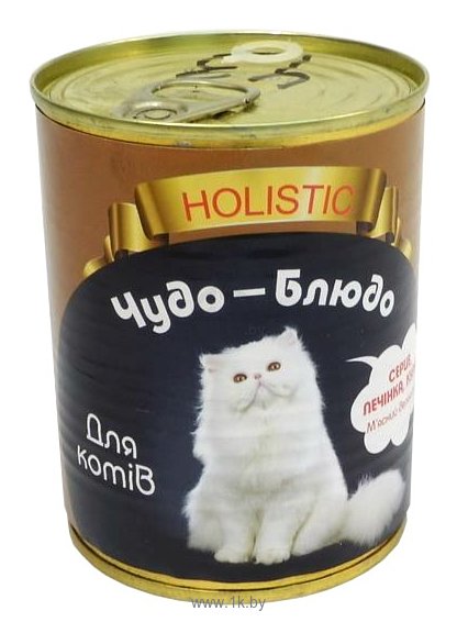 Фотографии Чудо-Блюдо Holistic консервы для кошек с сердцем, печенью и курицей (0.36 кг) 1 шт.