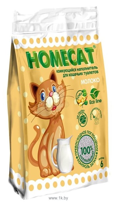 Фотографии Homecat Эколайн Молоко 6л