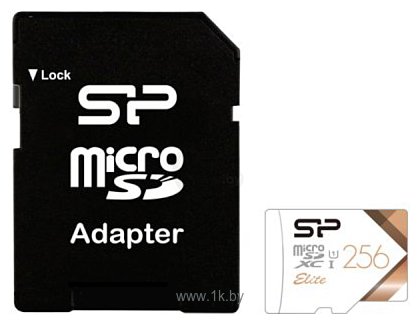 Фотографии Silicon Power Elite microSDXC SP256GBSTXBU1V21SP 256GB (с адаптером)