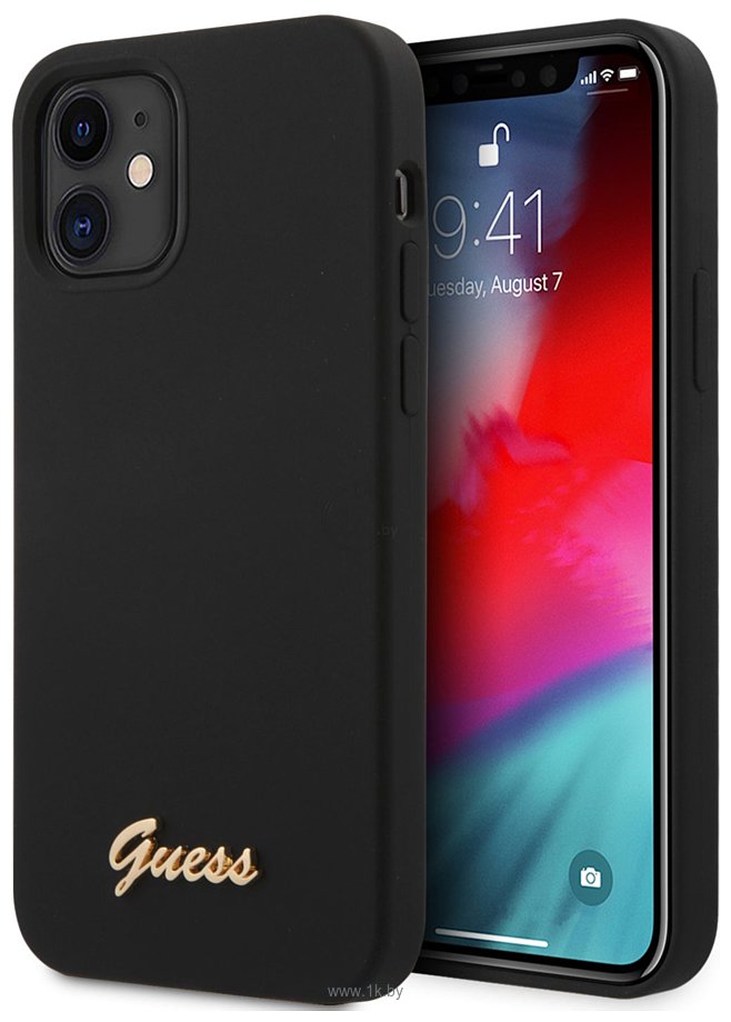 Фотографии CG Mobile Guess Liquid silicone для Apple iPhone 12 mini GUHCP12SLSLMGBK