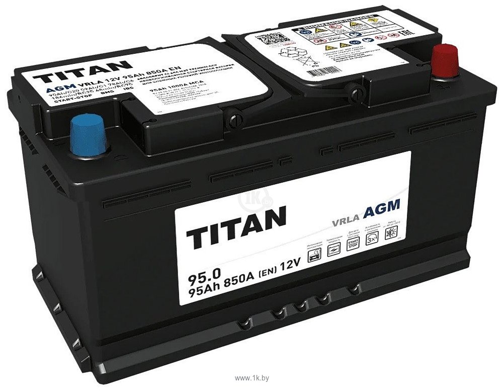 Фотографии Titan AGM R+ (95Ah)
