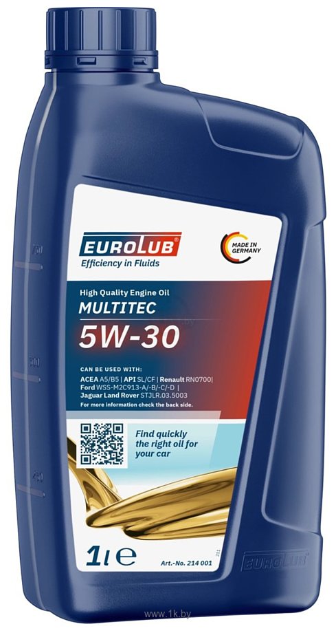 Фотографии EUROLUB Multitec 5W-30 (Ford) 1л