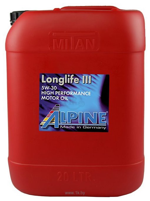 Фотографии Alpine Longlife III 5W-30 20л