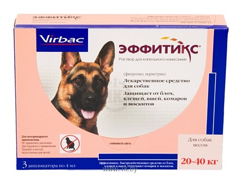 Фотографии Virbac Эффитикс капли для собак 20-40 кг
