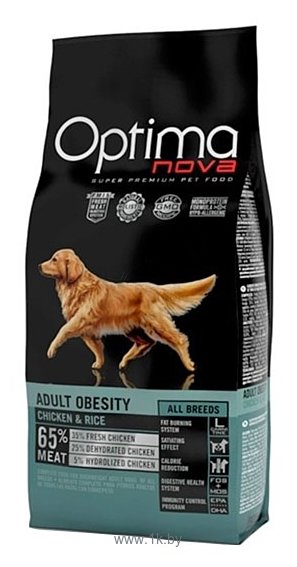 Фотографии OptimaNova Adult Dog Obesity Chicken & Rice