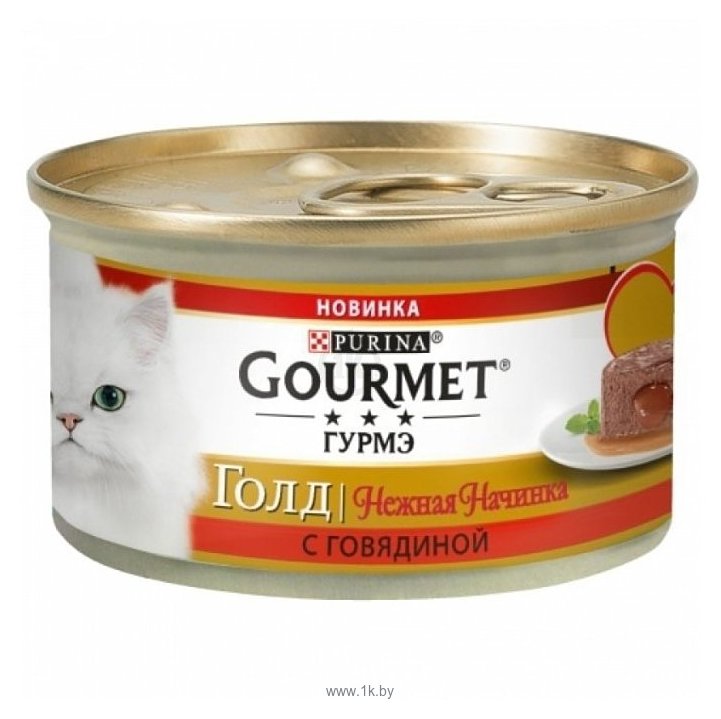 Фотографии Gourmet (0.085 кг) 1 шт. Gold Нежная начинка с говядиной