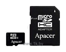Фотографии Apacer microSDHC Card Class 10 4GB + SD adapter