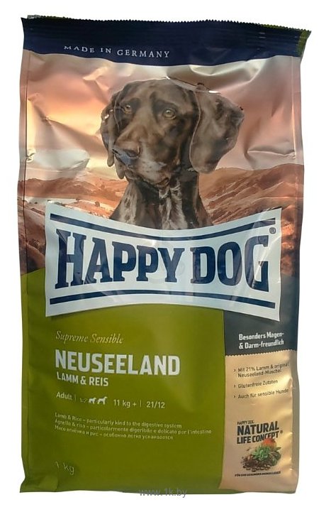 Фотографии Happy Dog (1 кг) Supreme Sensible - Neuseeland с ягненком и рисом