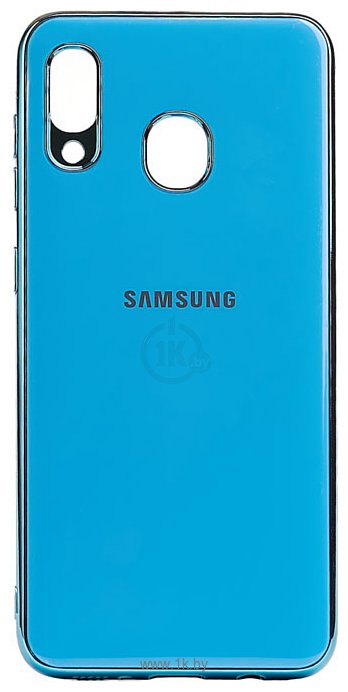 Фотографии EXPERTS Plating Tpu для Samsung Galaxy A40 (голубой)