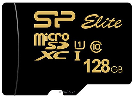 Фотографии Silicon Power Elite Gold microSDXC SP128GBSTXBU1V1GSP 128GB (с адаптером)