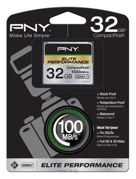 Фотографии PNY Elite Performance CompactFlash 100MB/s 32GB