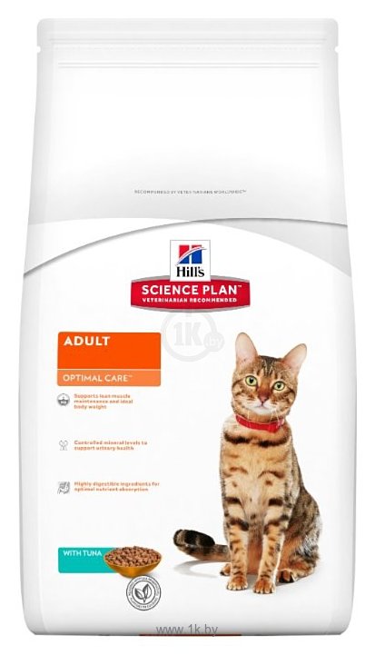 Фотографии Hill's Science Plan Feline Adult Optimal Care with Tuna (2 кг)