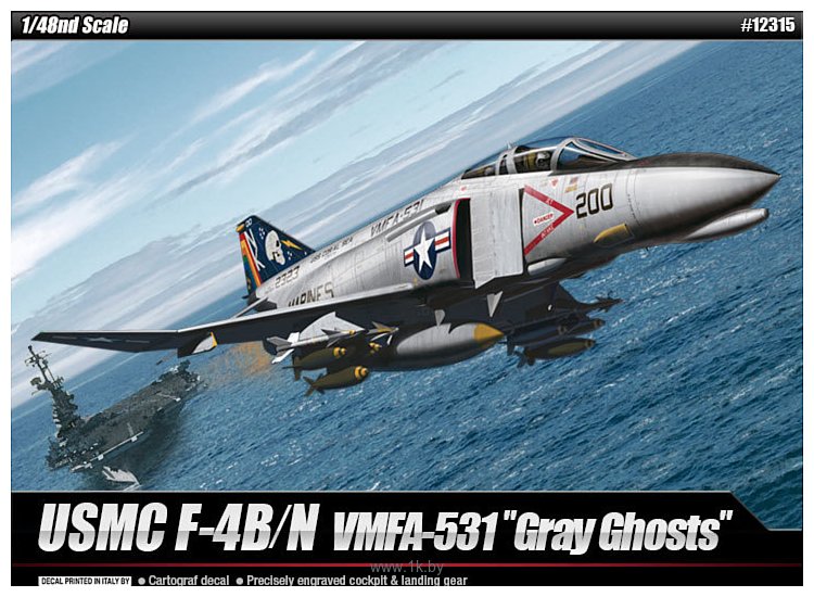 Фотографии Academy Cамолет USN F-4B/N VMFA-531 Gray Ghosts 1/48 12315