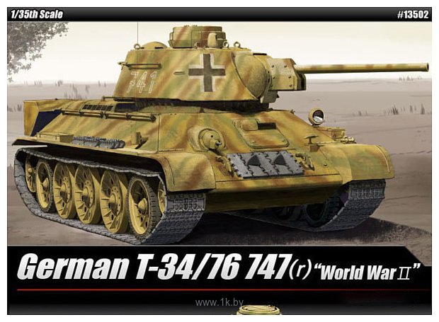 Фотографии Academy Tанк German T-34/76 747(r) 1/35 13502