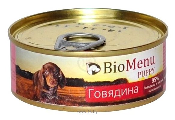 Фотографии BioMenu (0.1 кг) 1 шт. Puppy консервы для щенков с говядиной