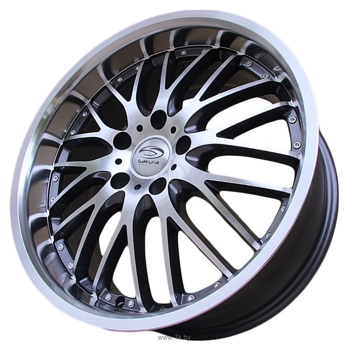 Фотографии Sakura Wheels R3154 8x18/5x108 D73.1 ET40 Серый с полировкой