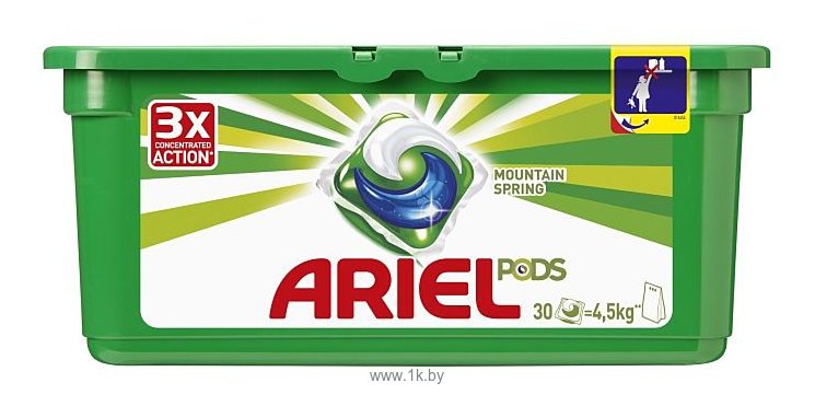 Фотографии Ariel Liquid Capsules Горный родник 30 шт