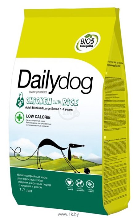 Фотографии Dailydog (12 кг) Adult Medium and Large Breed Low Calorie chicken and rice