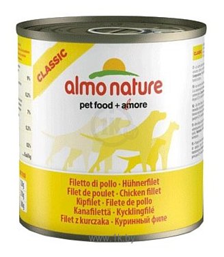 Фотографии Almo Nature Classic Adult Dog Chicken Fillet (0.29 кг) 6 шт.