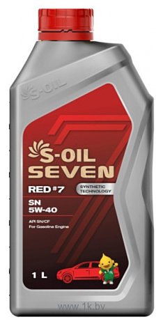 Фотографии S-OIL SEVEN RED #7 SN 5W-40 1л