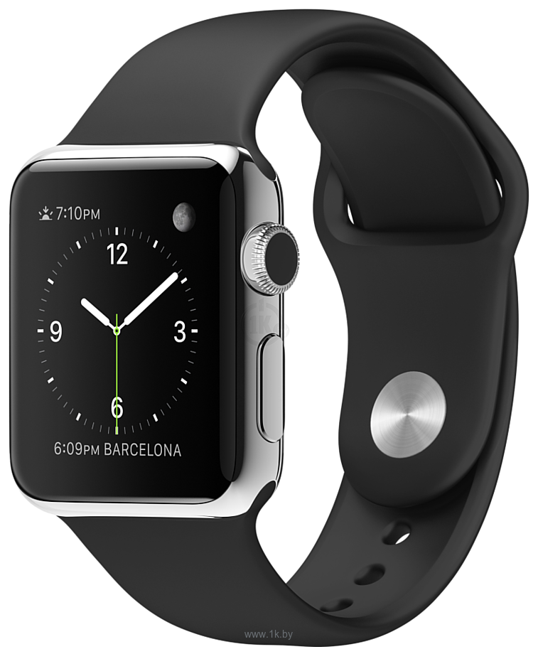 Фотографии COTEetCI Silicone для Apple Watch 38mm (black)