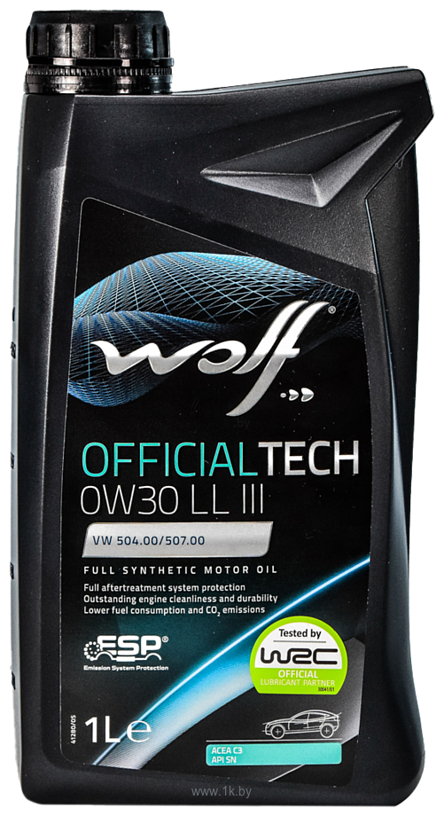 Фотографии Wolf OfficialTech 0W-30 LL III FE 1л