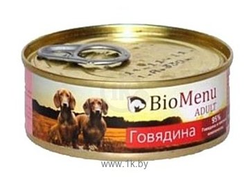 Фотографии BioMenu (0.1 кг) 24 шт. Adult консервы для собак с говядиной