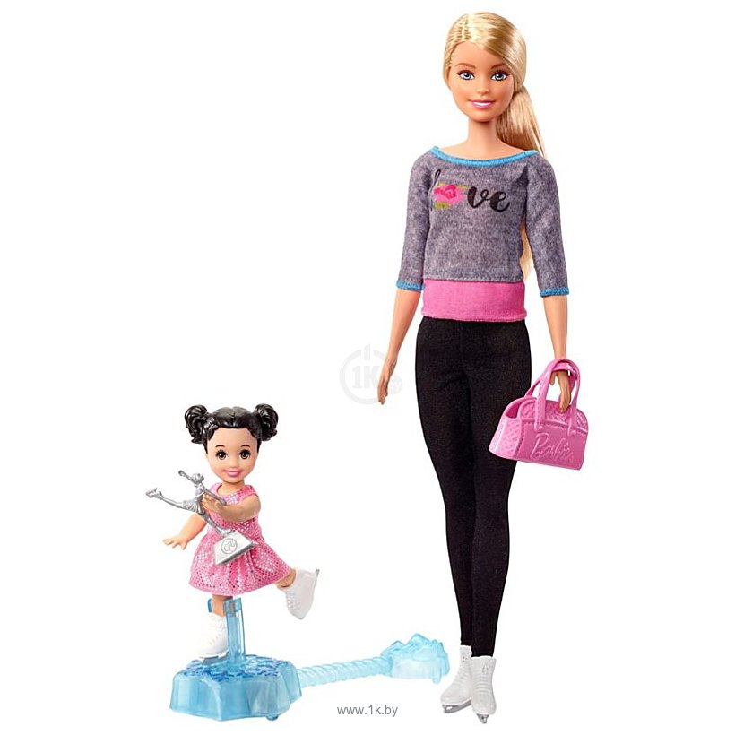 Фотографии Barbie Ice-Skating Coach Dolls & Playset FXP38
