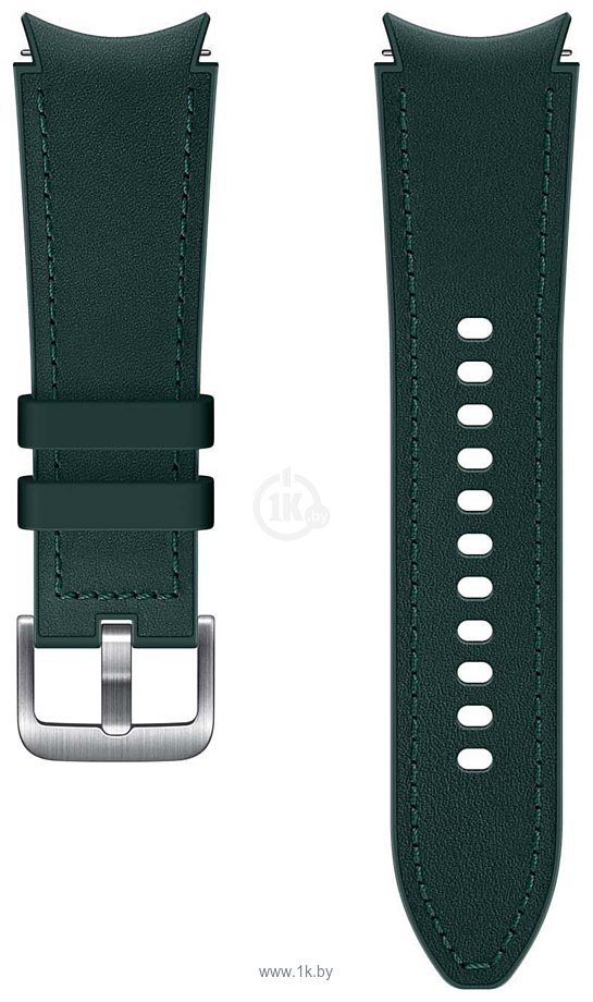 Фотографии Samsung Hybrid Leather для Samsung Galaxy Watch4 (20 мм, S/M, зеленый)