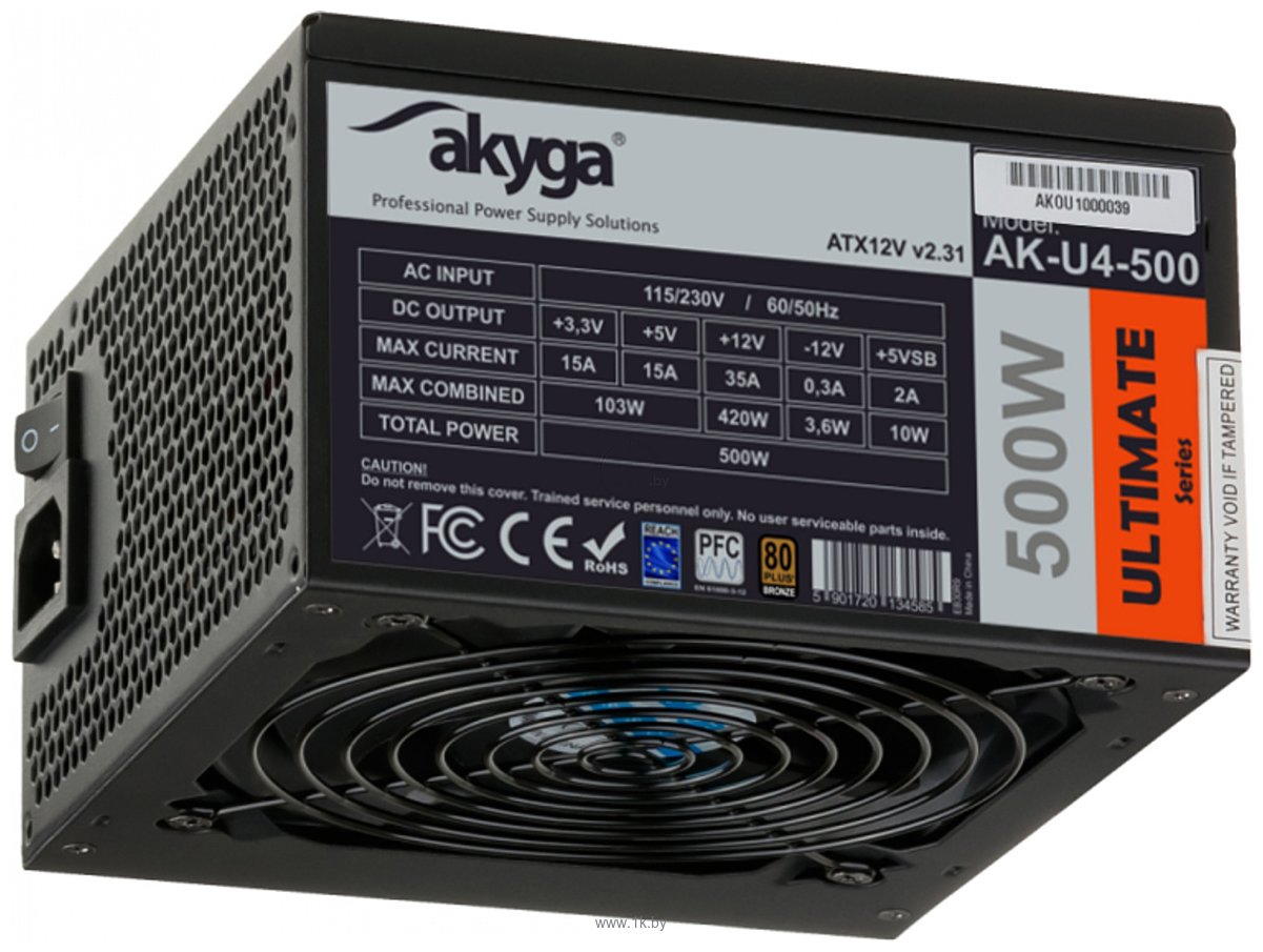 Фотографии Akyga AK-U4-500 500W 80+ Bronze