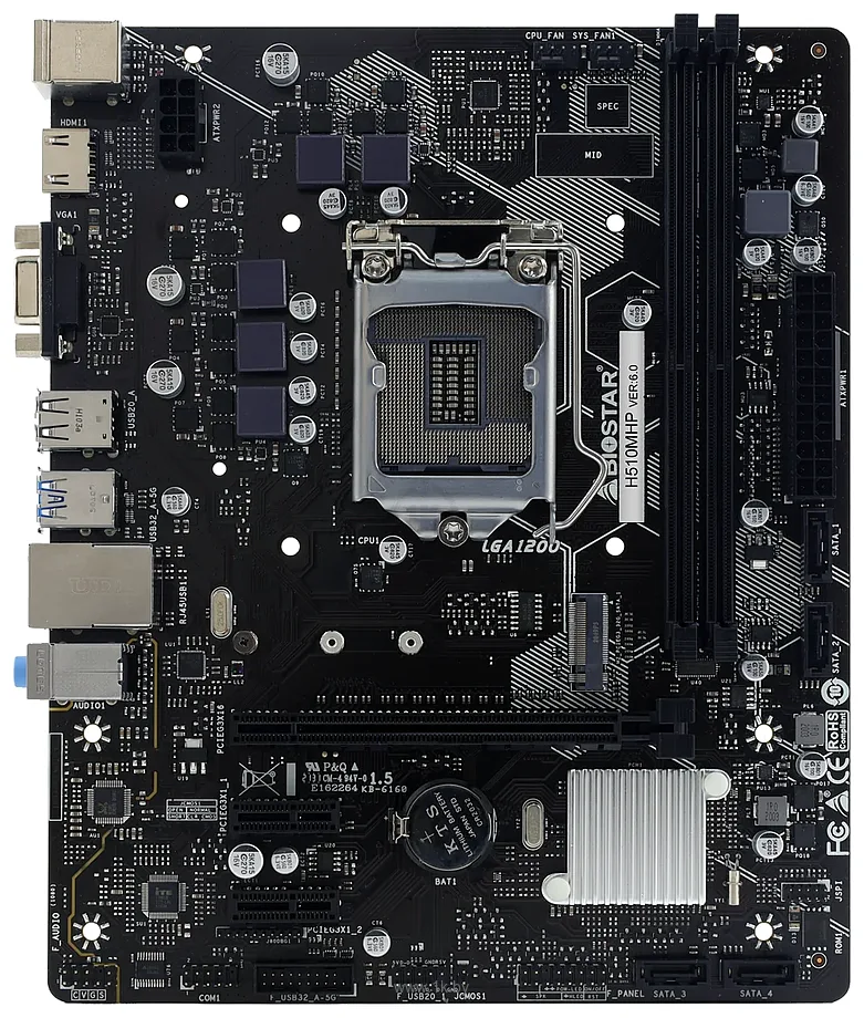 Фотографии Biostar H510MHP Ver. 6.0 Фотографии Biostar H510MHP Ver. 6.0