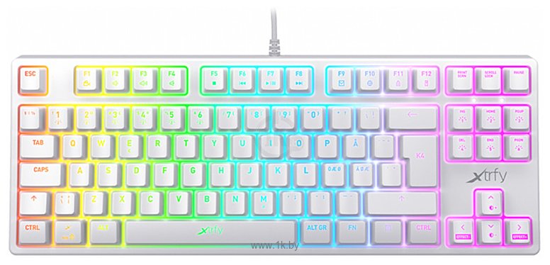 Фотографии Xtrfy K4 TKL RGB white