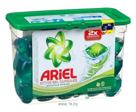 Фотографии Ariel Active Gel Горный Родник 32шт.