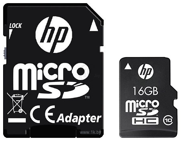Фотографии HP microSDHC Class 10 16GB