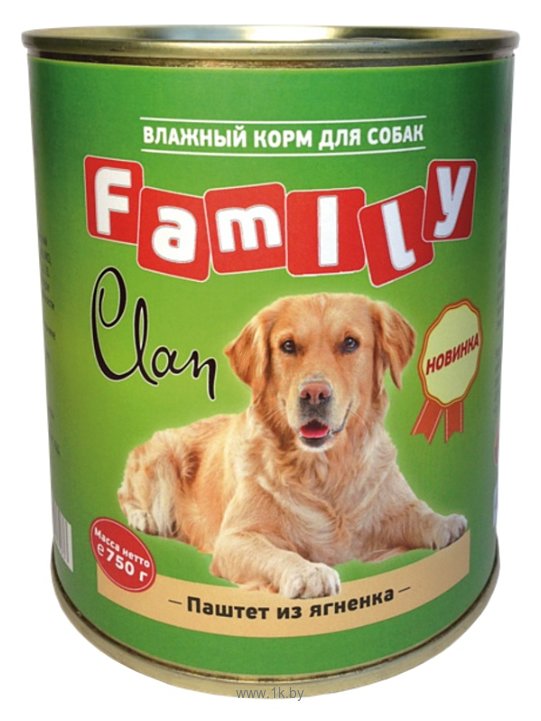 Фотографии CLAN Family Паштет из ягнёнка для собак (0.750 кг) 9 шт.