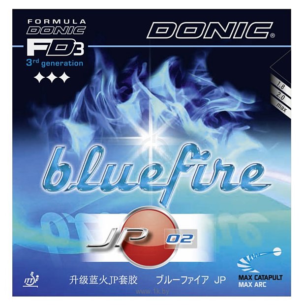 Фотографии Donic Bluefire JP 02 (max, красный)