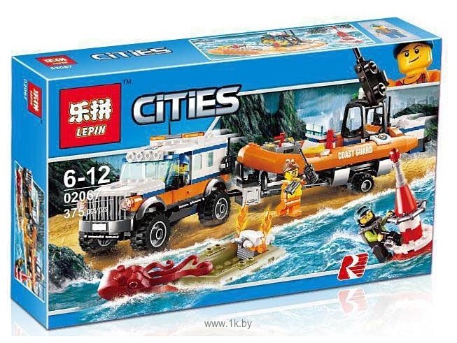 Фотографии Lepin City 02067 Внедорожник 4х4 команды быстрого реагирования