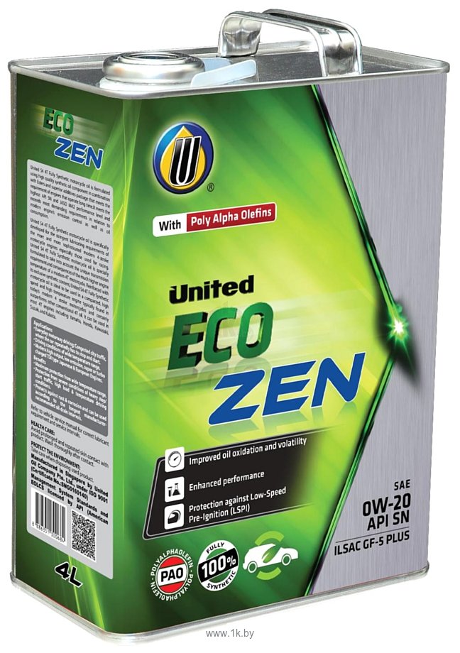 Фотографии United Oil ECO-ZEN 0W-20 4л