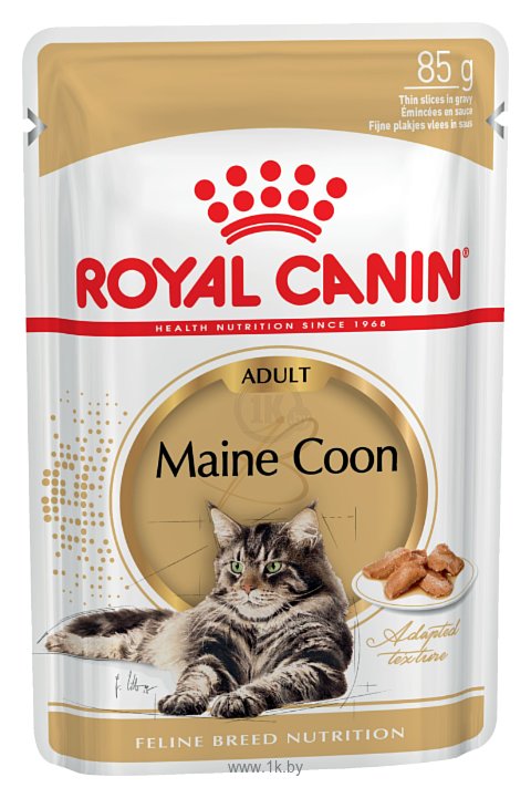 Фотографии Royal Canin (0.085 кг) 1 шт. Maine Coon Adult (в соусе)