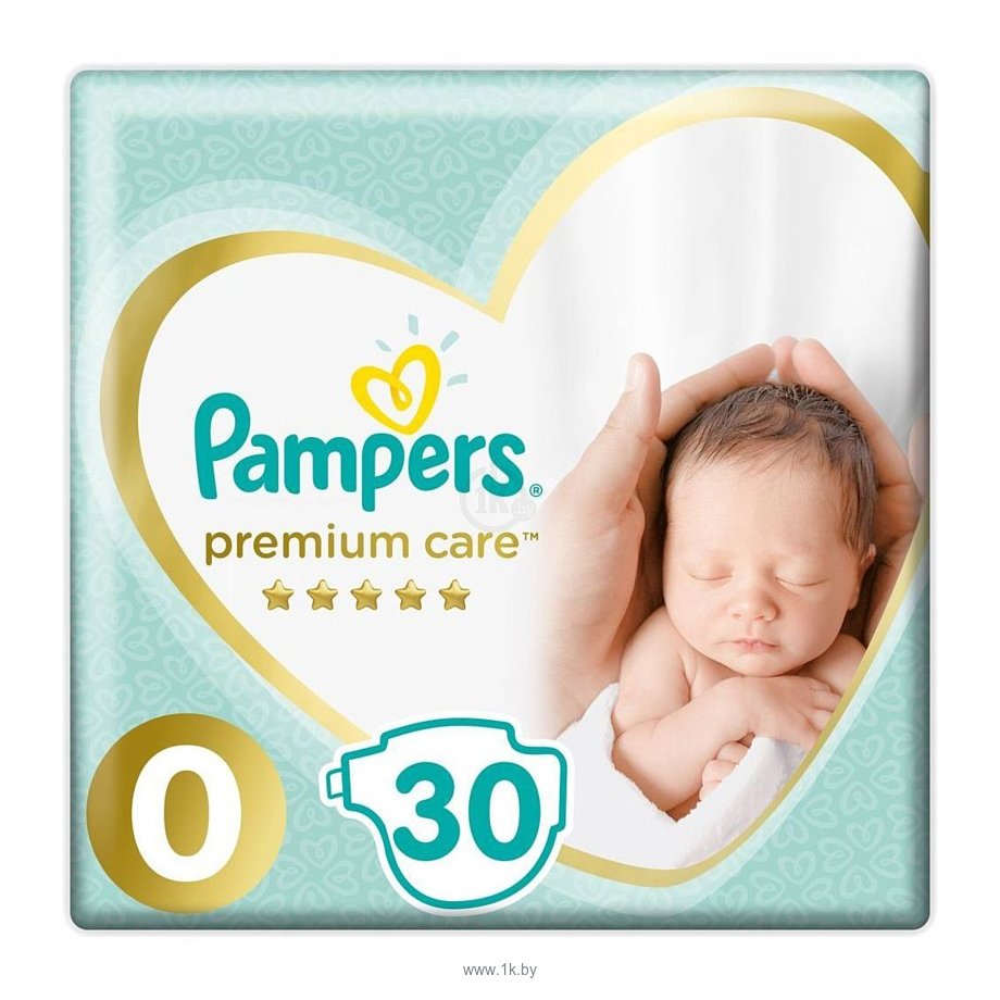 Фотографии Pampers Premium Care 0 Micro Carry Pack (1,2-2,5 кг), 30 шт