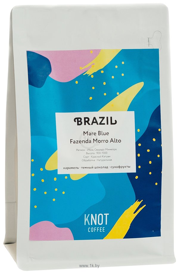 Фотографии Knot Coffee Бразилия Маре Блю Морро Альто в зернах 250 г