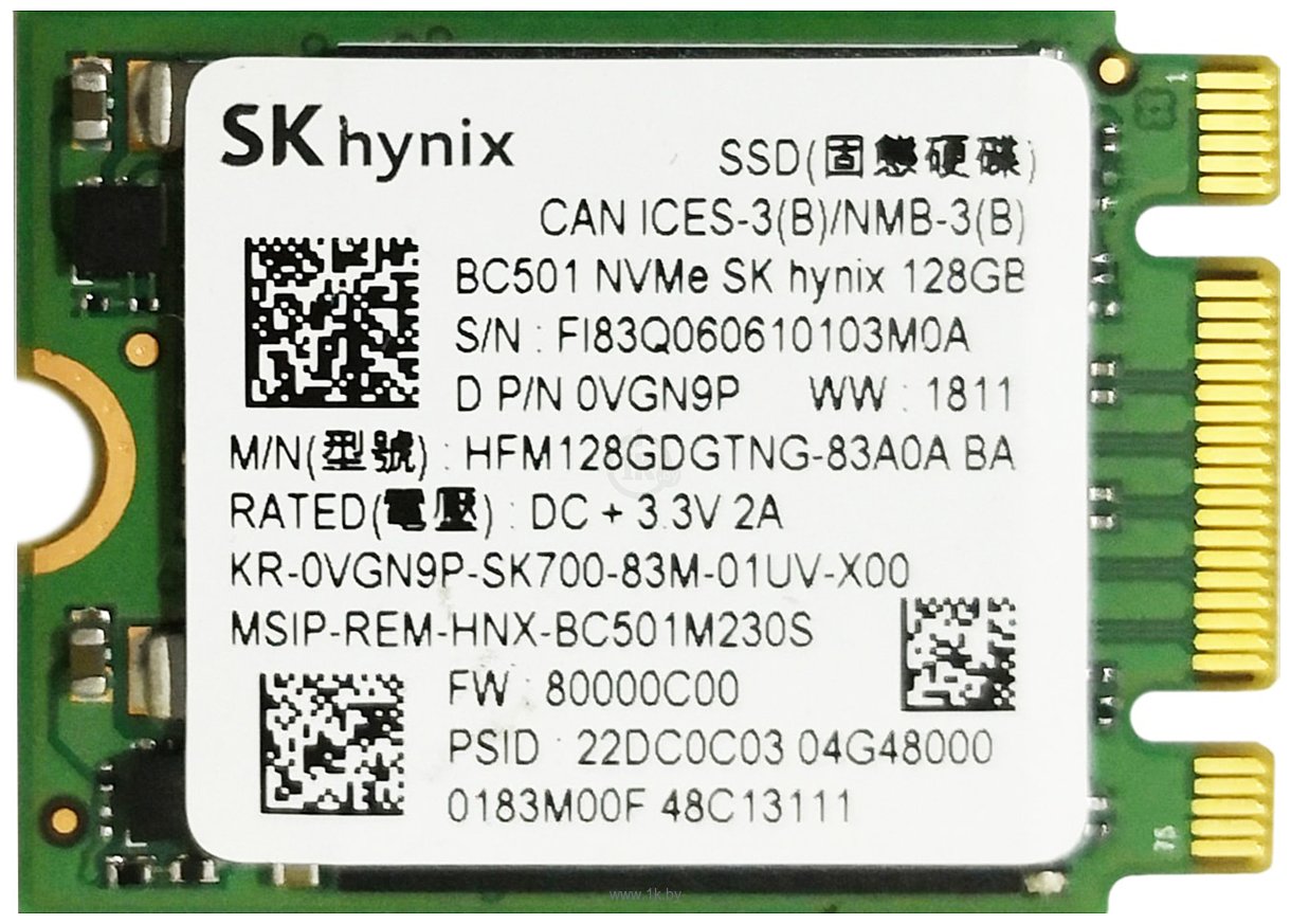 Фотографии Hynix BC501 128GB HFM128GDGTNG-83A0A