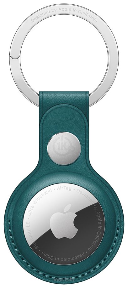 Фотографии Apple кожаный для AirTag с кольцом для ключей (зеленый лес) MM073