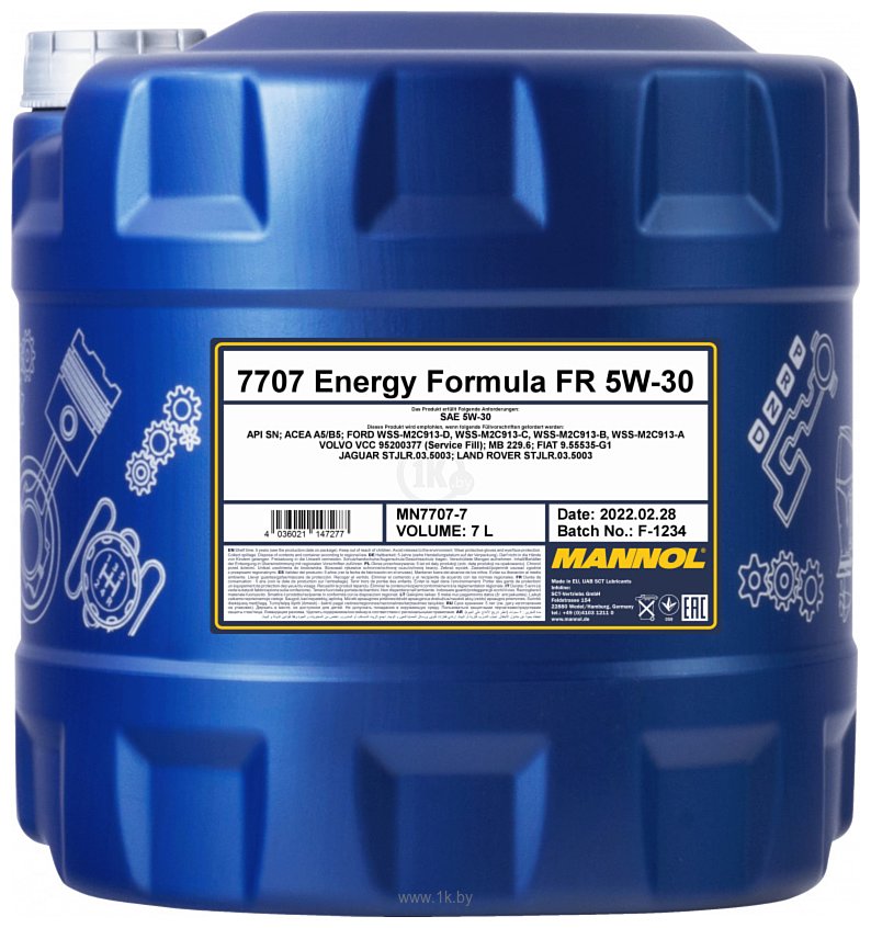 Фотографии Mannol OEM Energy Formula FR 5W-30 7л