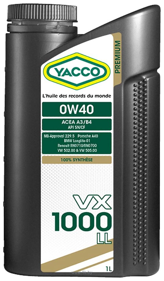 Фотографии Yacco VX 1000 LL 0W-40 2л