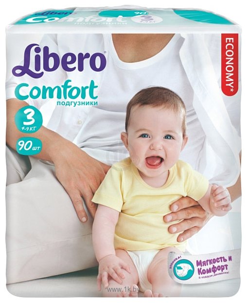 Фотографии Libero Comfort 3 Midi 4-9 кг 90 шт